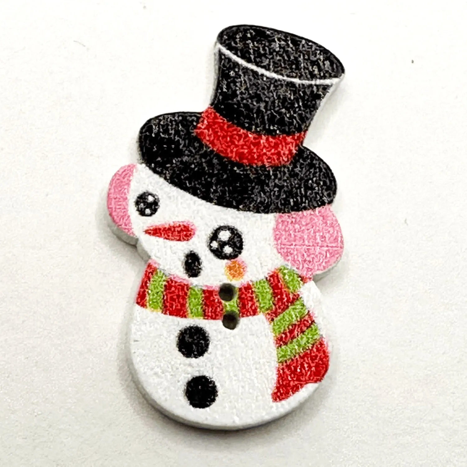 2 Hole Wooden Christmas Button