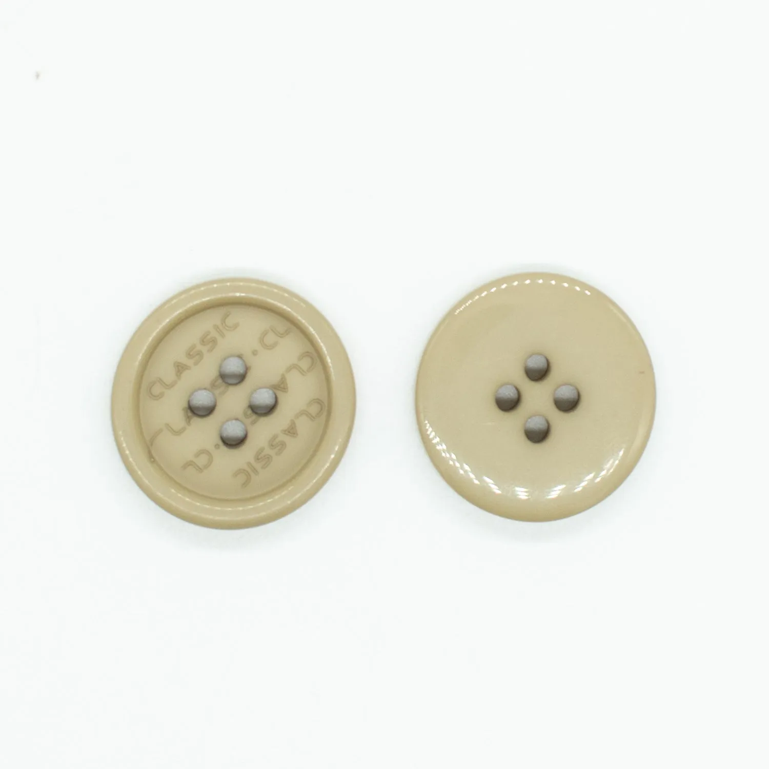 4 Hole Classic Letter Shirt Button