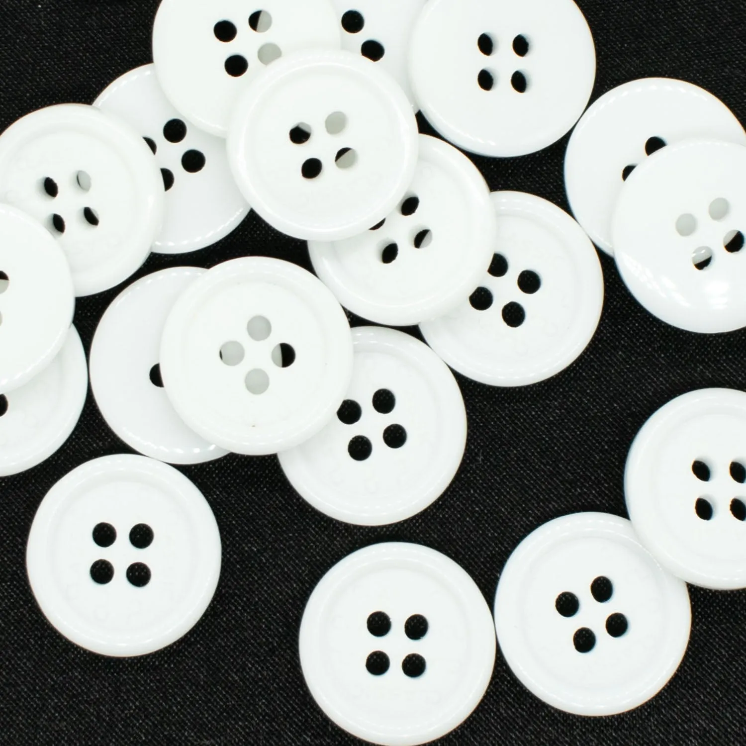 4 Hole Classic Letter Shirt Button