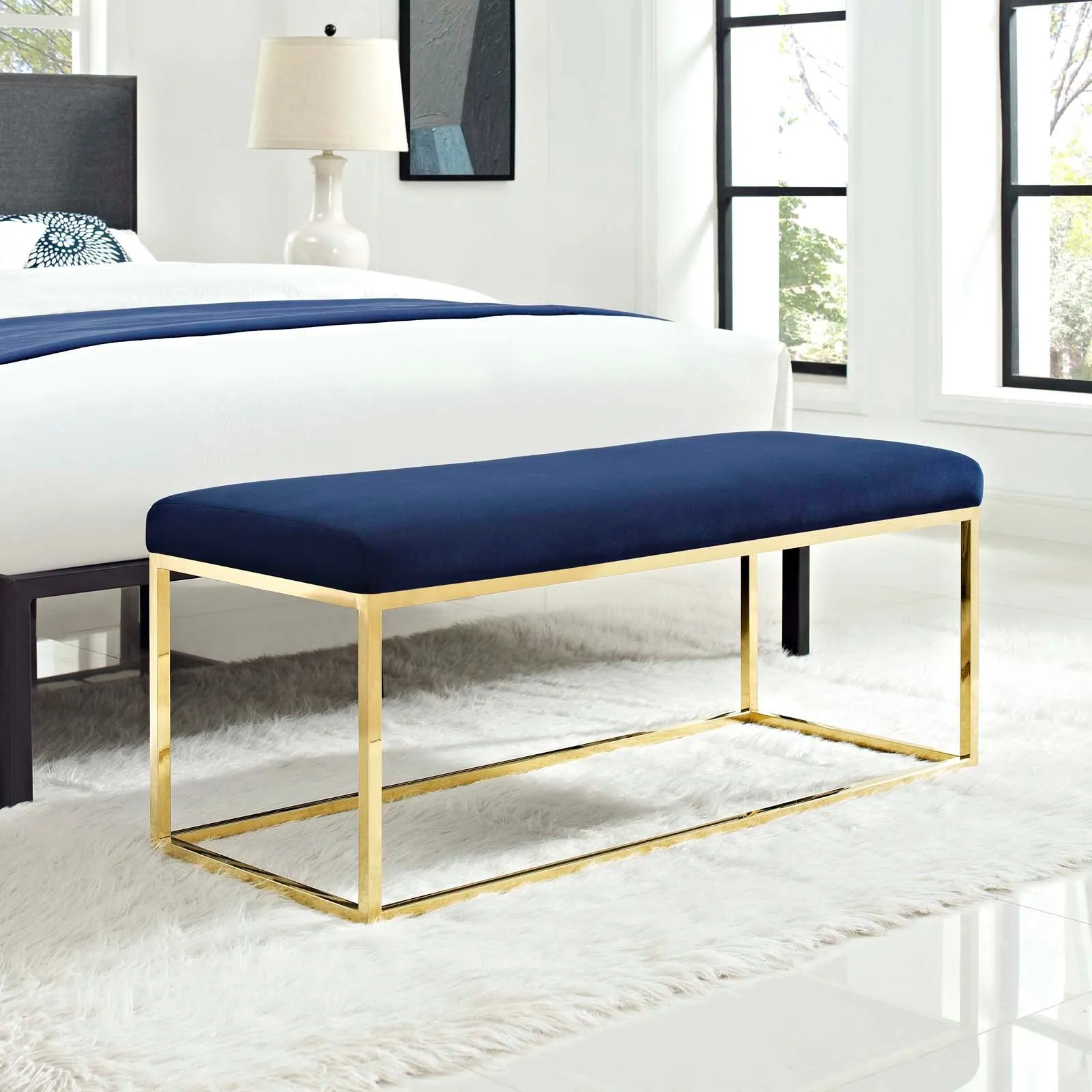 Anticipate Fabric Bench by Modway