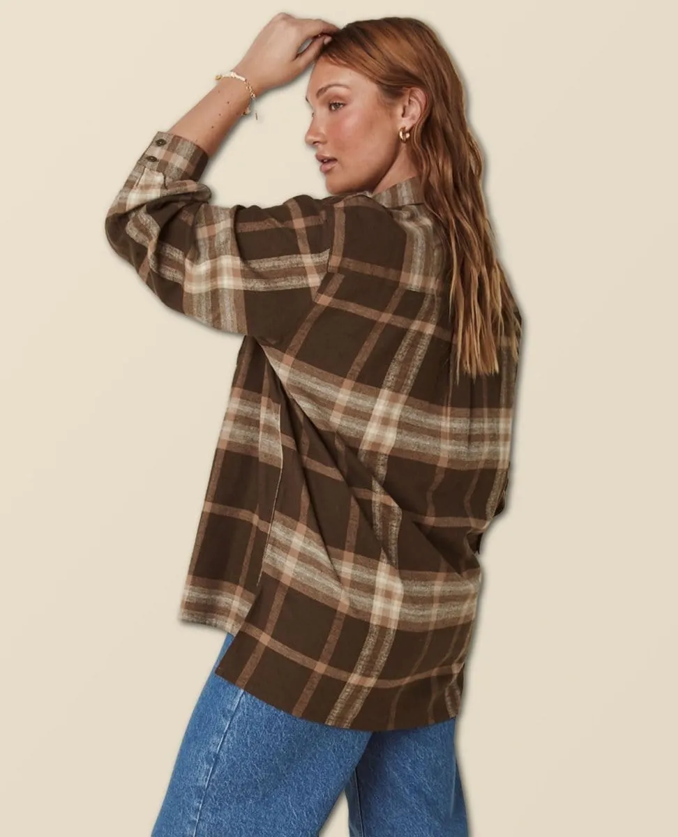 Basecamp Flannel Chocolate