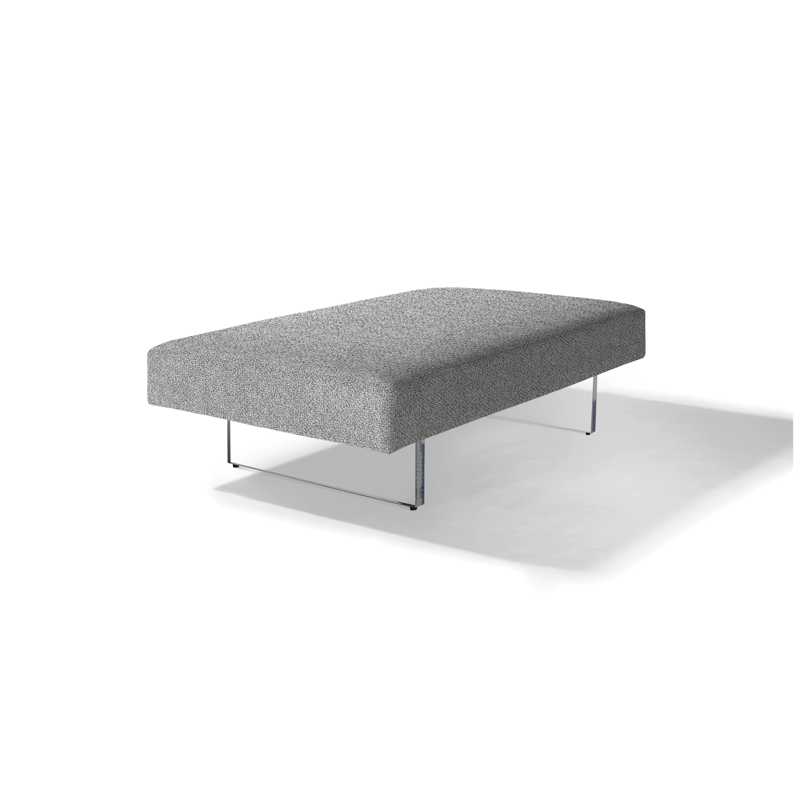 Blade 1439-003 Bench Ottoman with Clear Acrylic Base