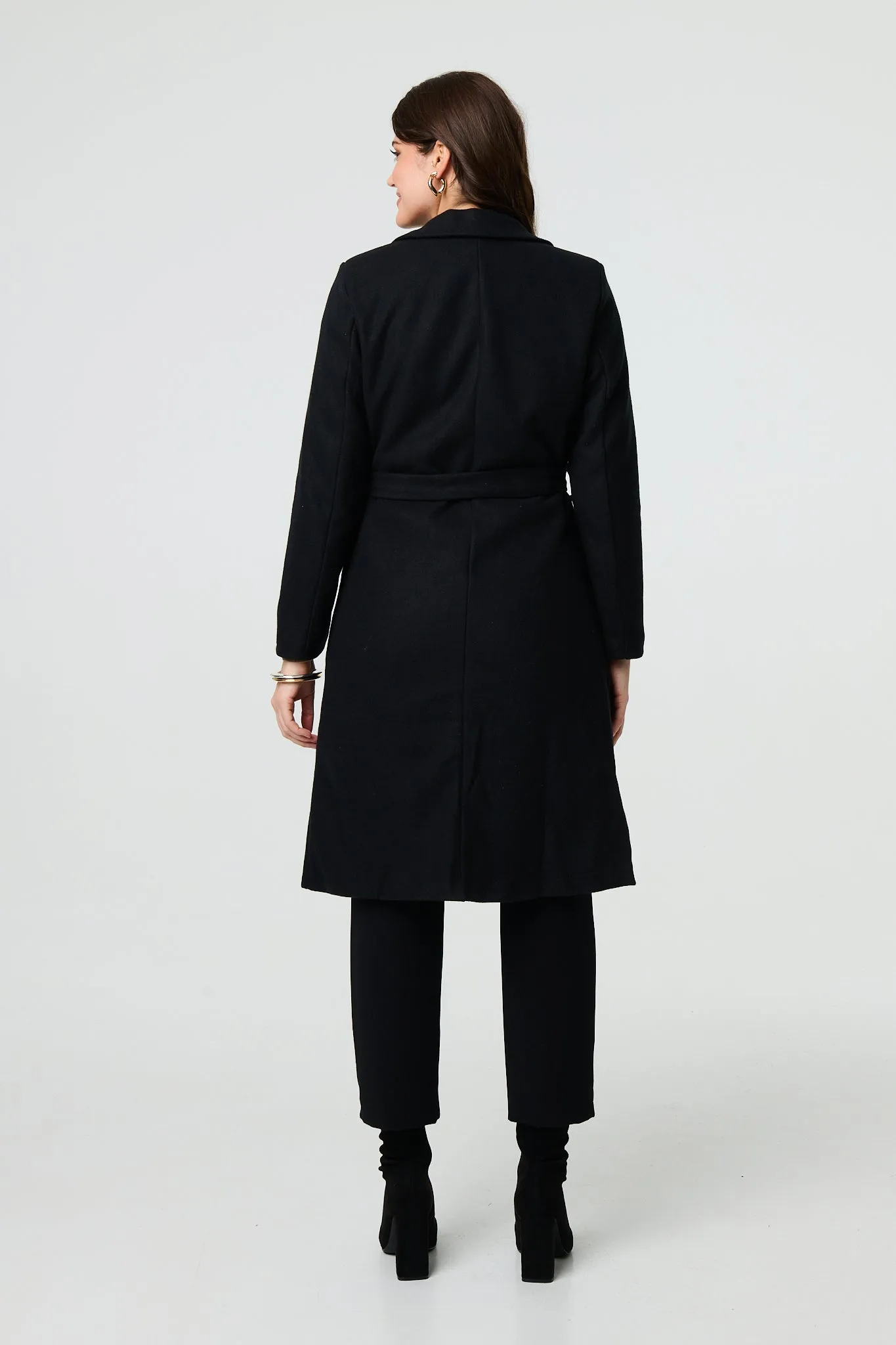 Button Front Tailored Coat