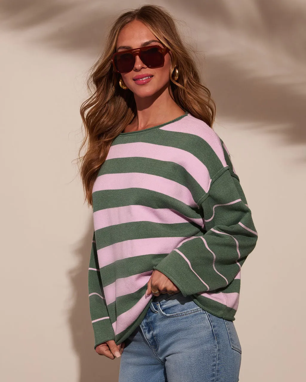 Carefree Dream Striped Sweater