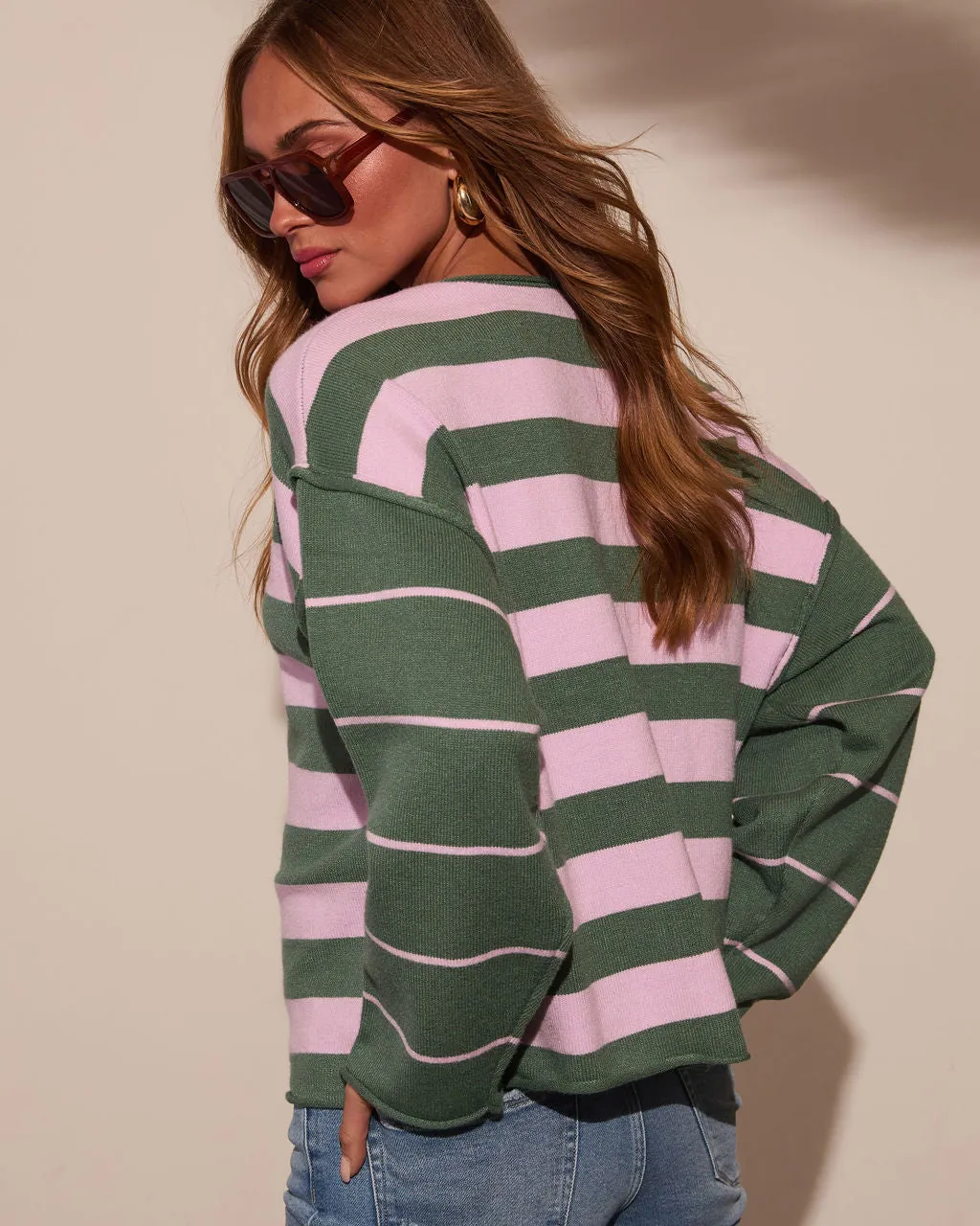 Carefree Dream Striped Sweater