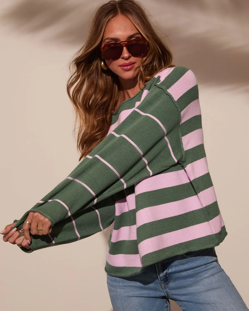 Carefree Dream Striped Sweater