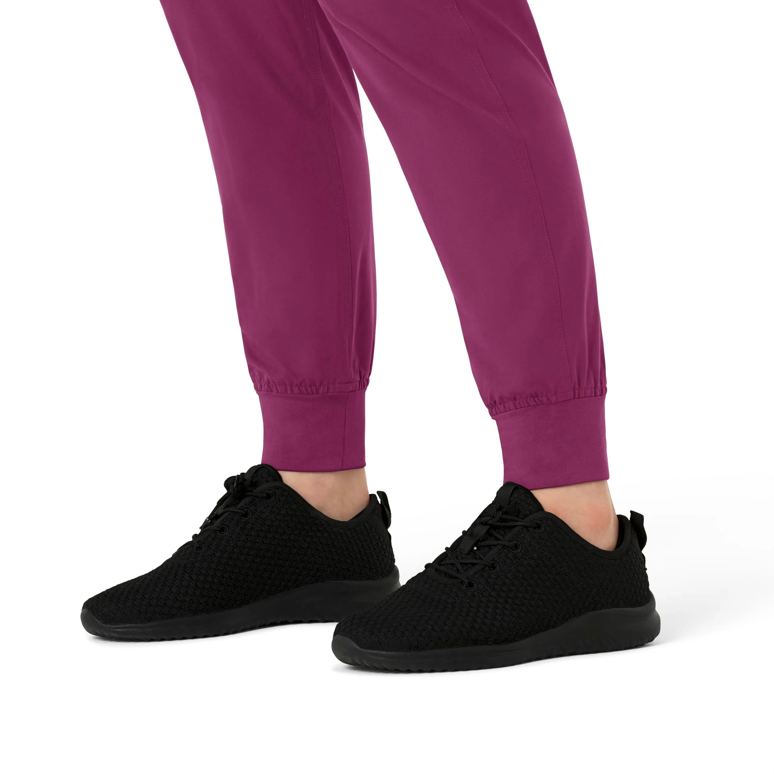 Carhartt Force Essentials Women's Maternity Jogger Scrub Pant - Wine