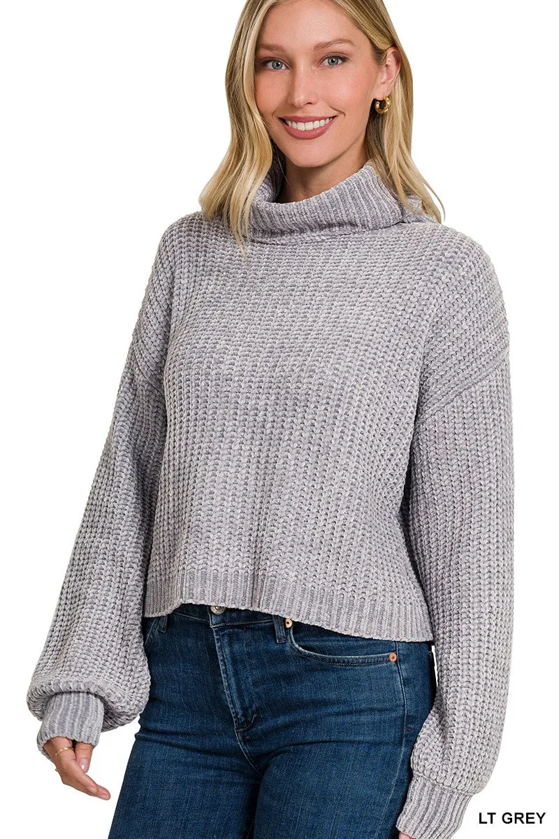 Chenille Turtleneck Sweater - Final Sale