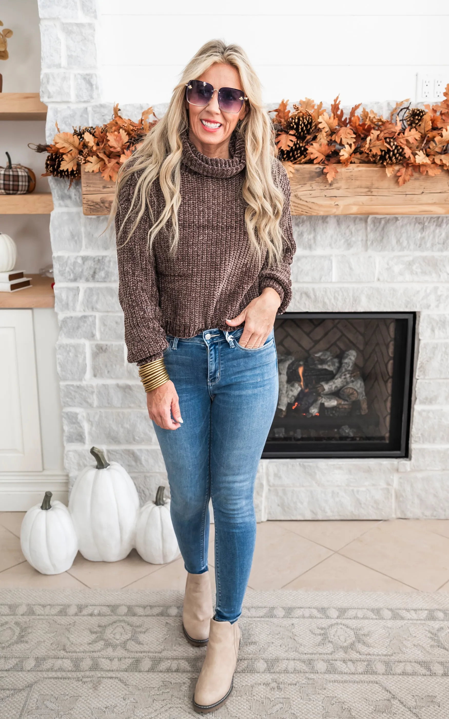 Chenille Turtleneck Sweater - Final Sale