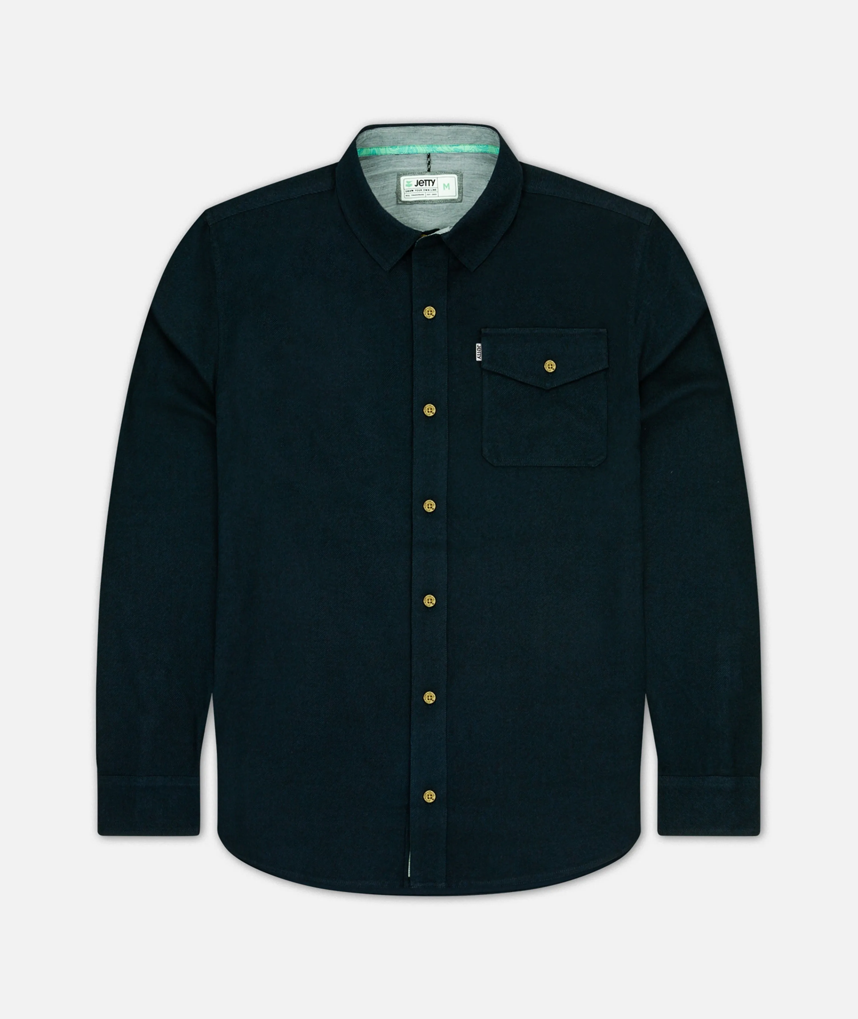 Essex Oyster Twill Shirt - Black