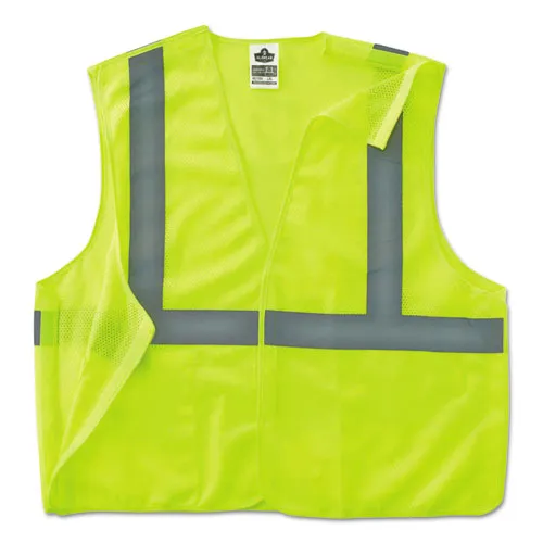 Glowear 8215ba Type R Class 2 Econo Breakaway Mesh Safety Vest, Small To Medium, Lime, Ships In 1-3 Business Days