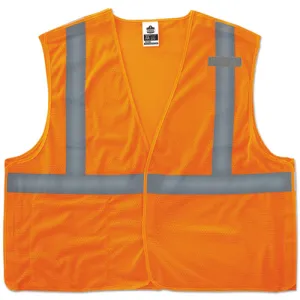 Glowear 8215ba Type R Class 2 Econo Breakaway Mesh Vest, 2x-large To 3x-large, Orange, Ships In 1-3 Business Days