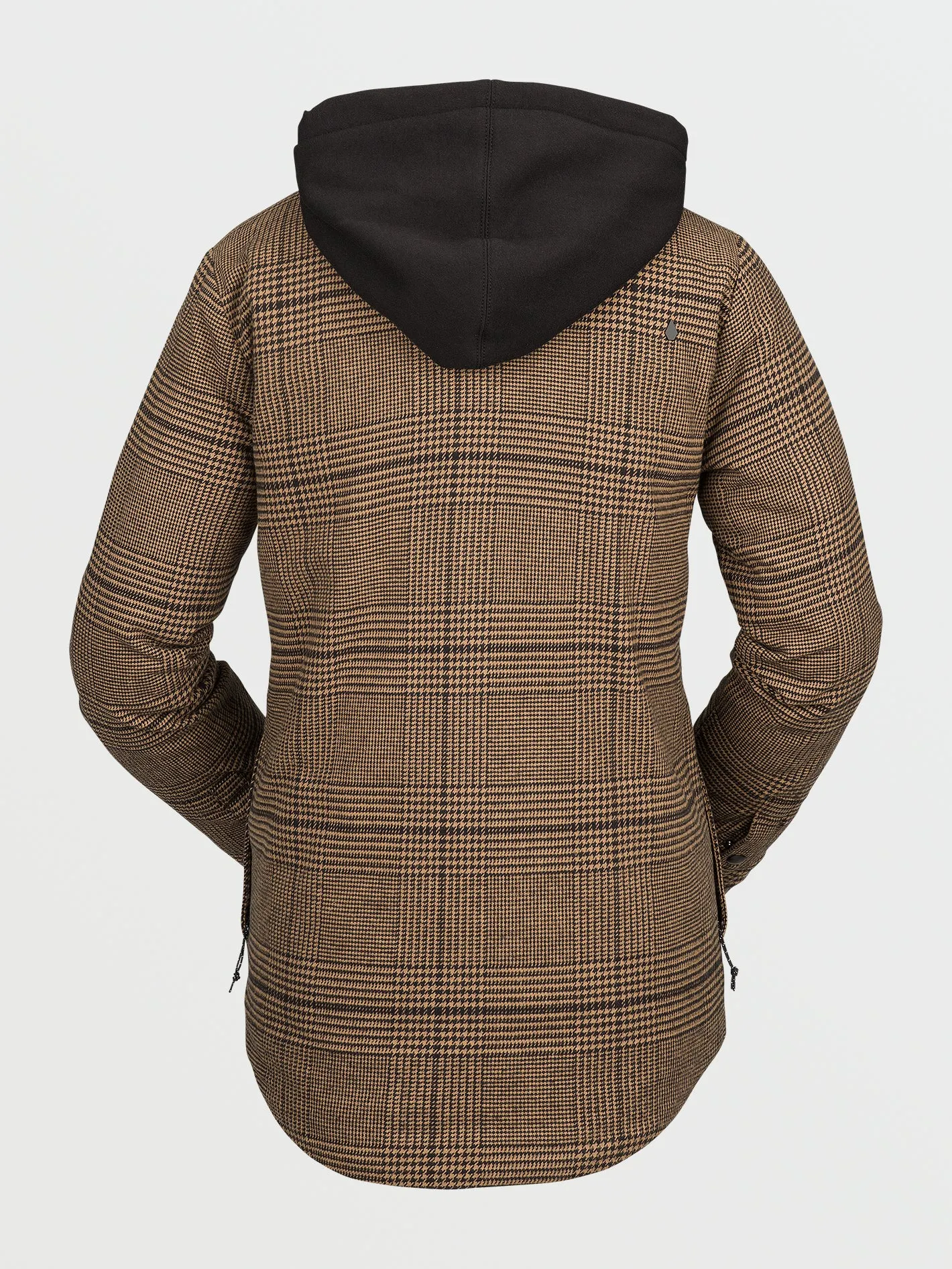 Hooded Flannel Jacket - Caramel