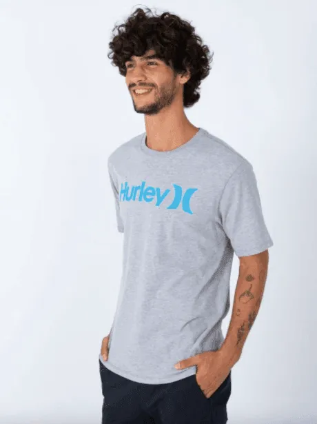 Hurley Everyday One And Only Solid Tee Dark Grey Heather