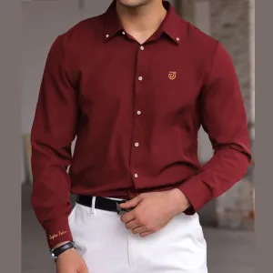 Jupiter Ceremonial Classic Button Down Solid Cotton Casual Shirts For Men