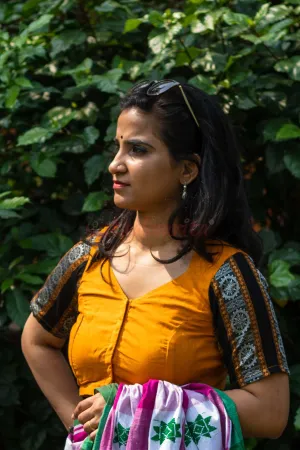 Konark Wheel Sleeves (Blouse)