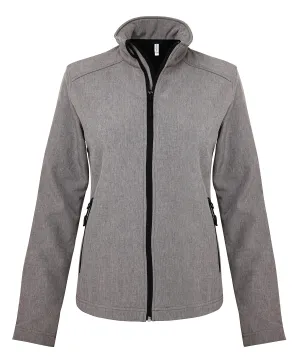 Ladies softshell jacket | Marl Grey