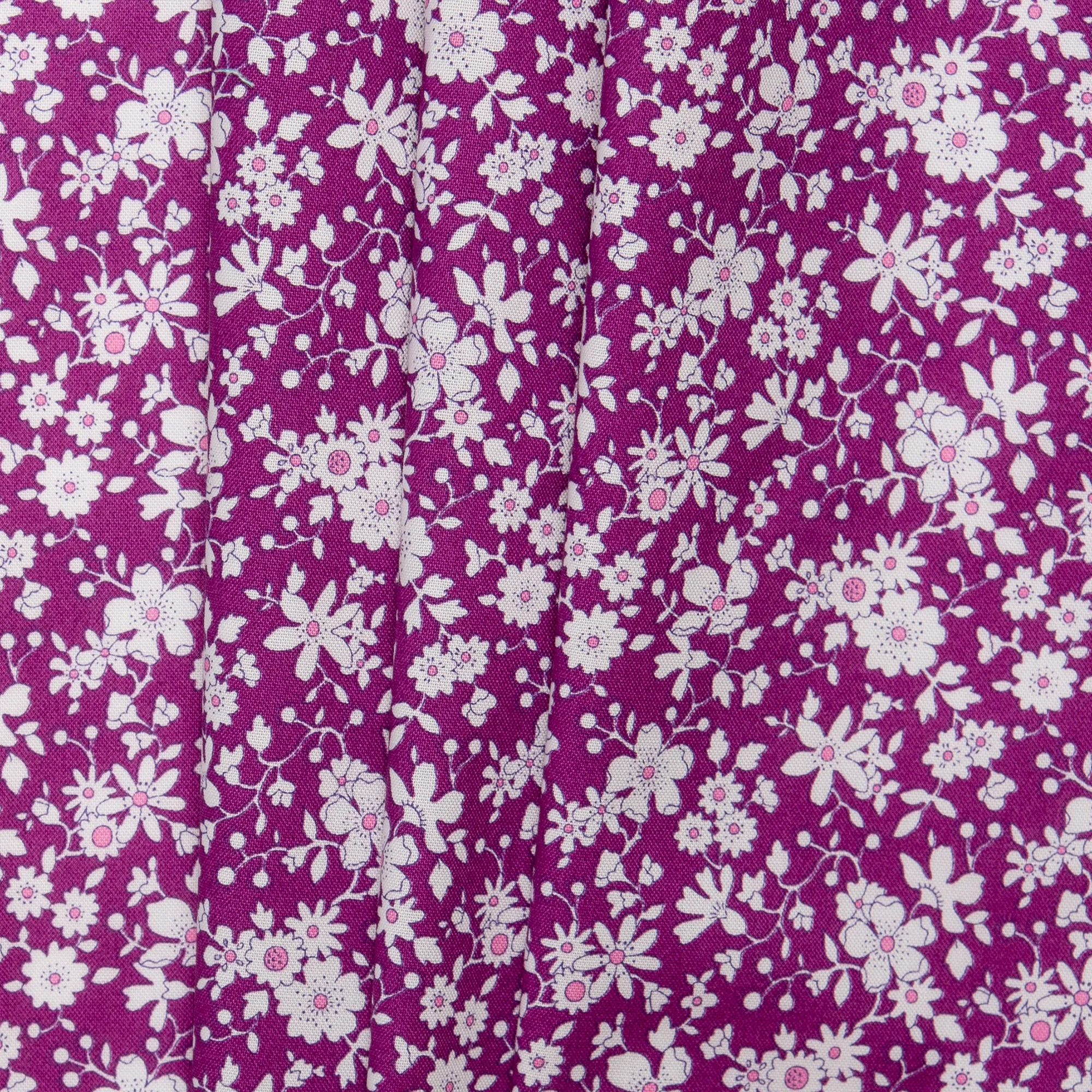 LIBERTY of PARIS Printed Cotton - Flowering - Purple