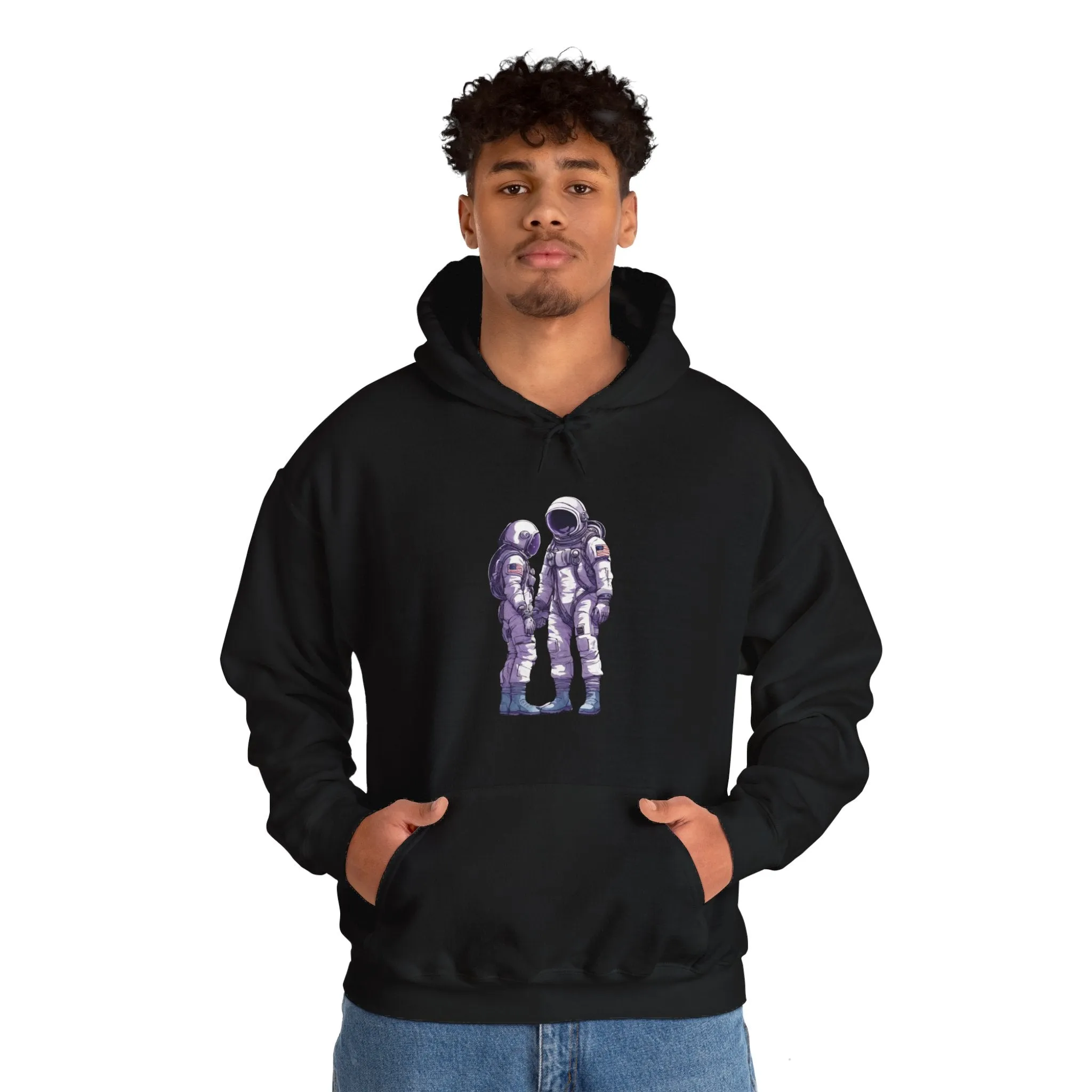 Mission Unknown Astronaut Spaceart Sci-Fi Hoodie