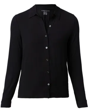 Noir Soft Touch Button Down Shirt