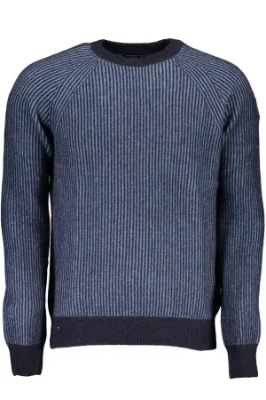 North Sails Blue Wool Men Sweater