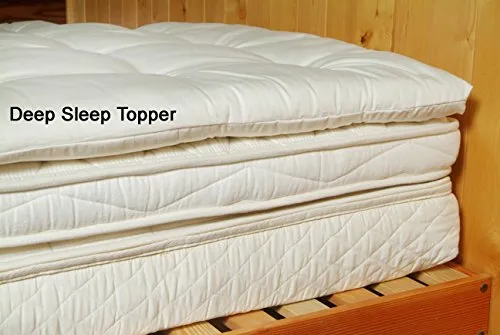 Organic Quilted Wool Deep Sleep Mattress Topper - Full