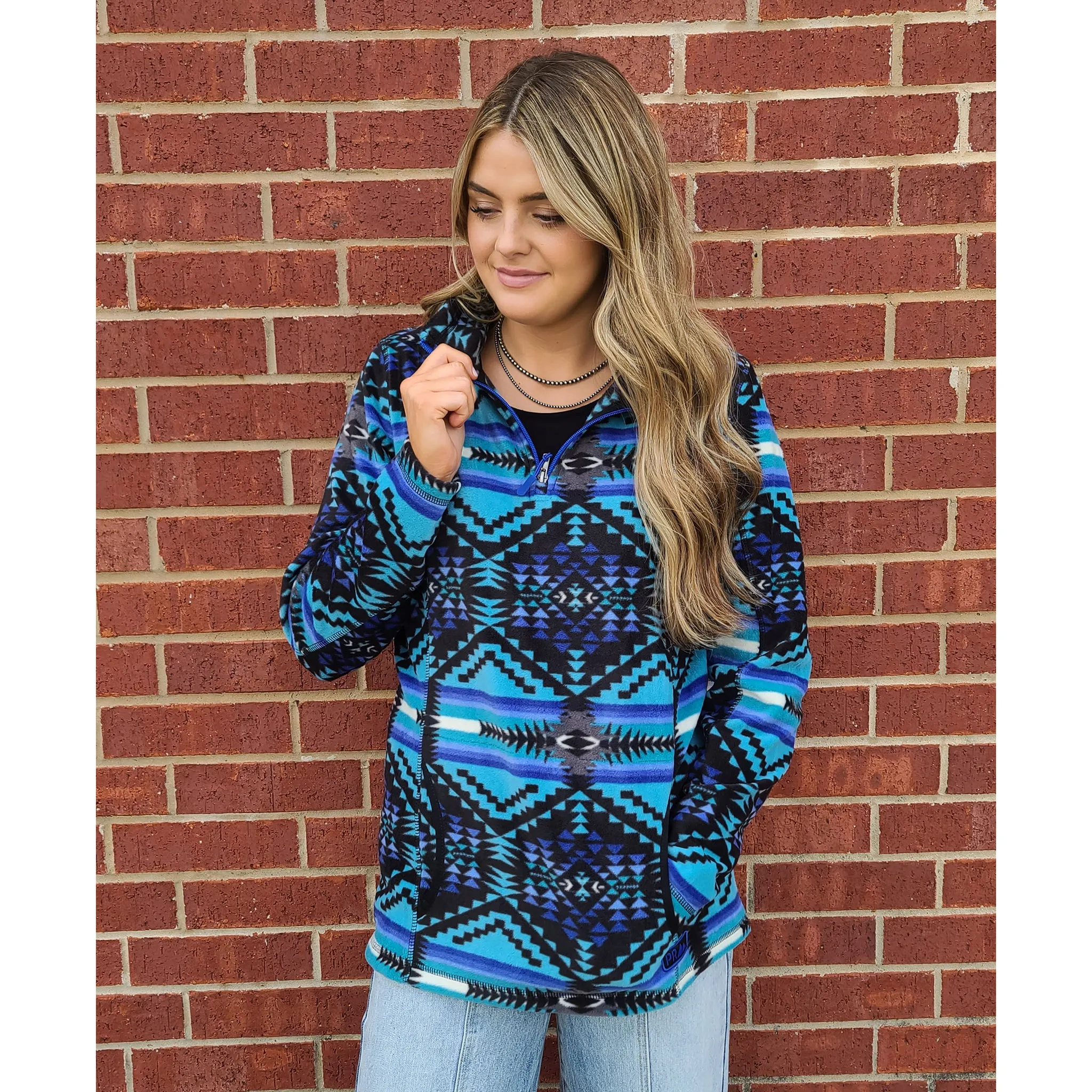 Powder River Women's Black Aztec Pullover