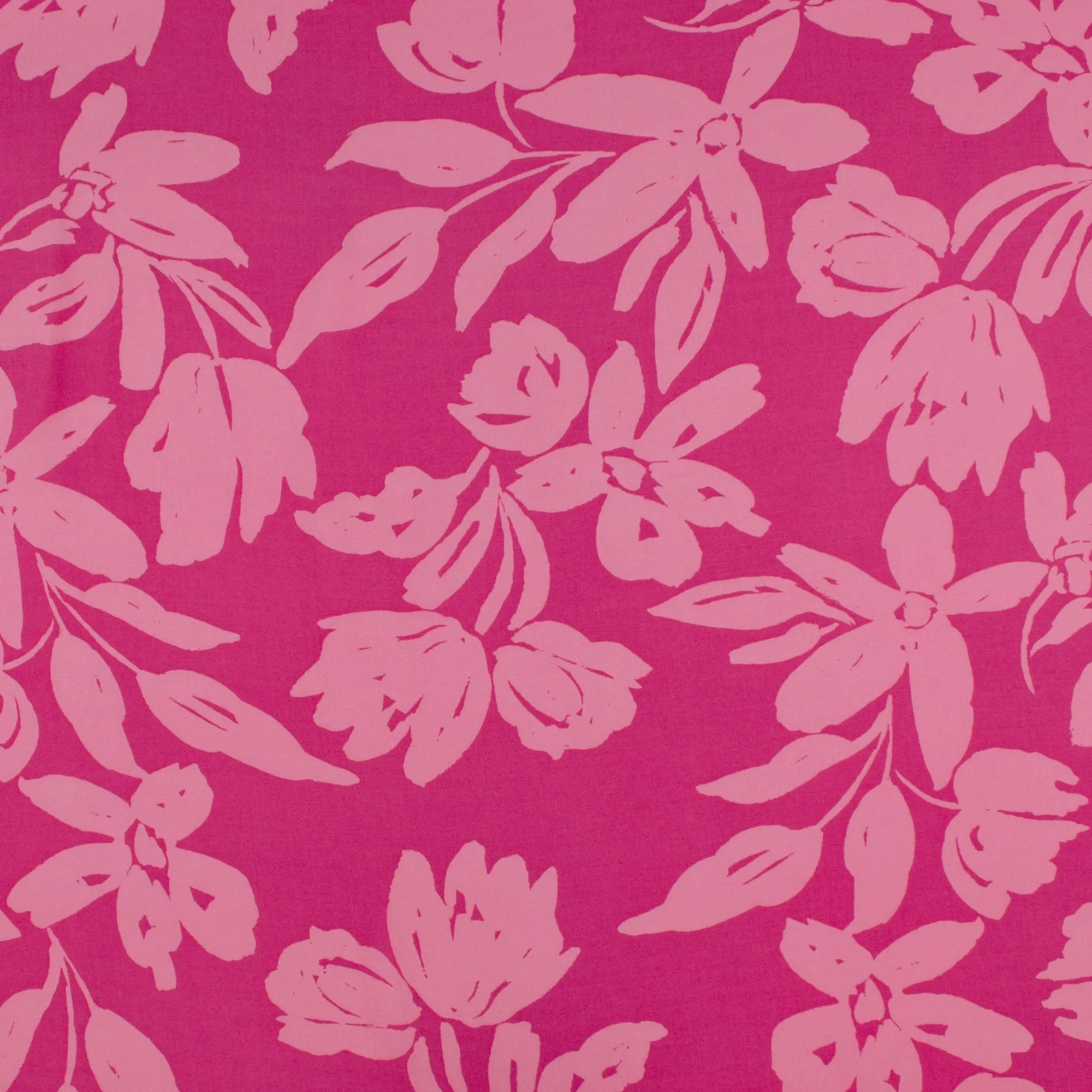 Printed Voile - KATIA - 012 - Hot Pink