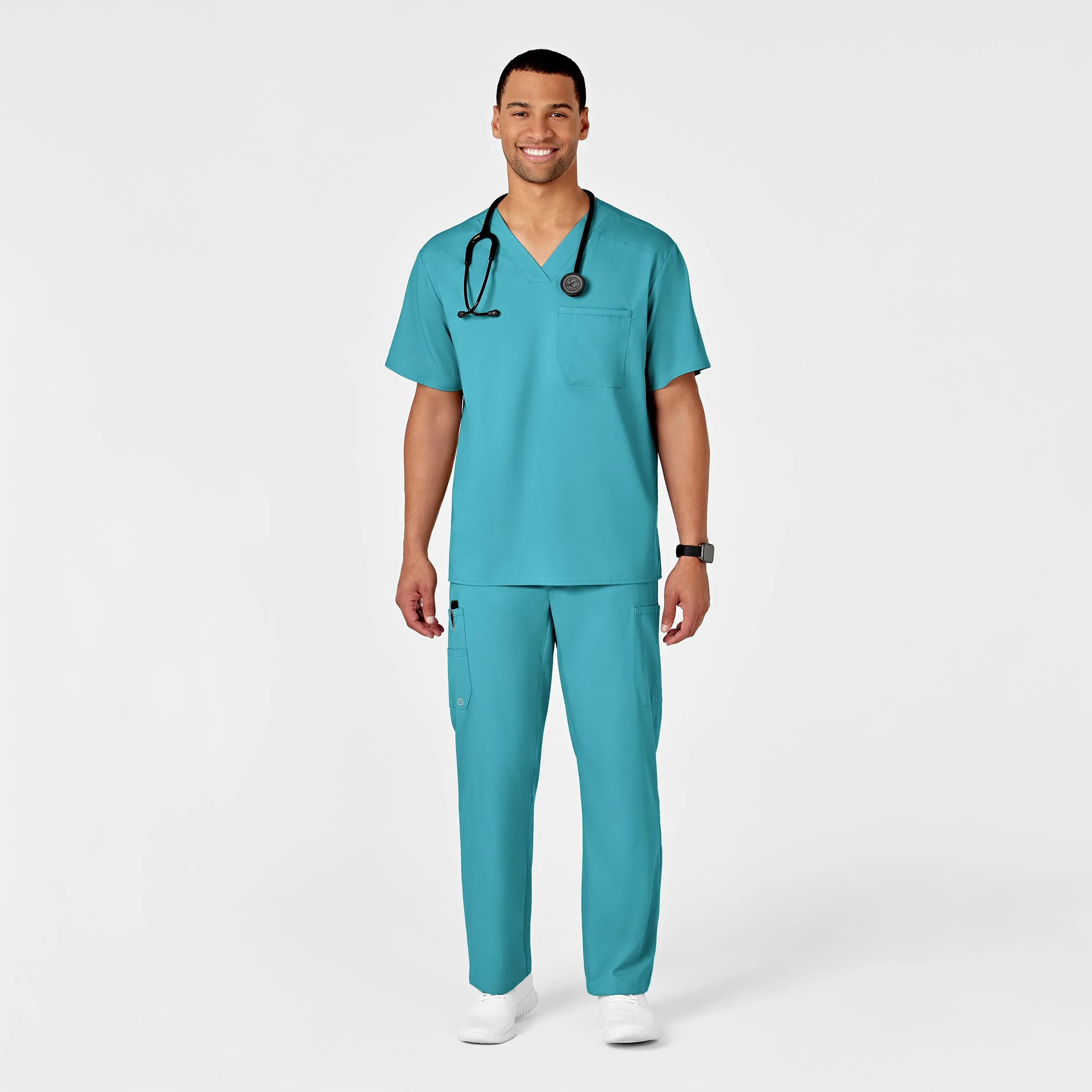 PRO Men's Cargo Scrub Pant - Teal Blue