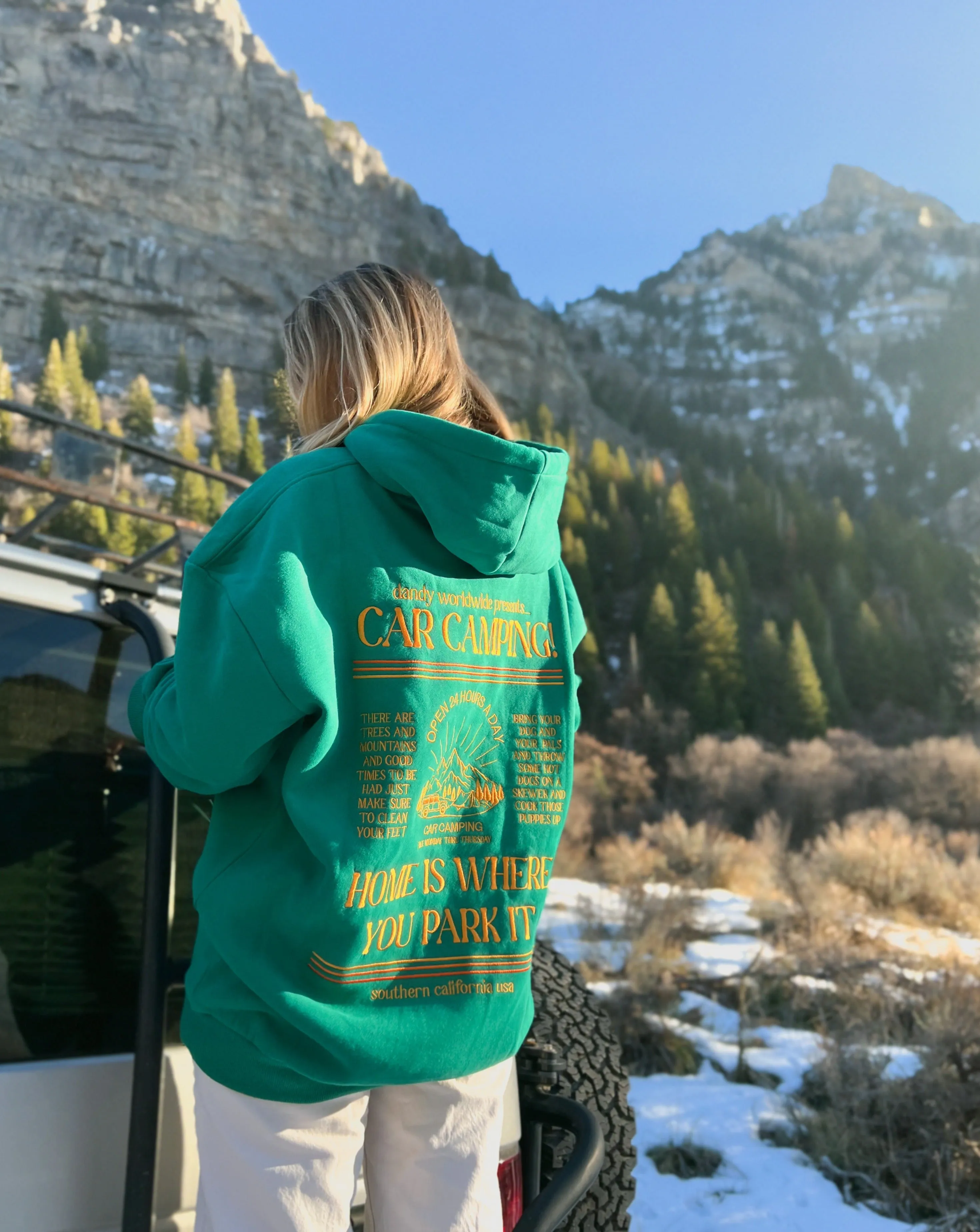 "Car Camping" Oversized Lux Hoodie