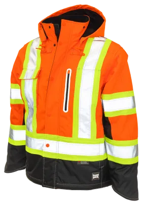 Ripstop Fleece Lined Safety Jacket by Tough Duck - Style S245