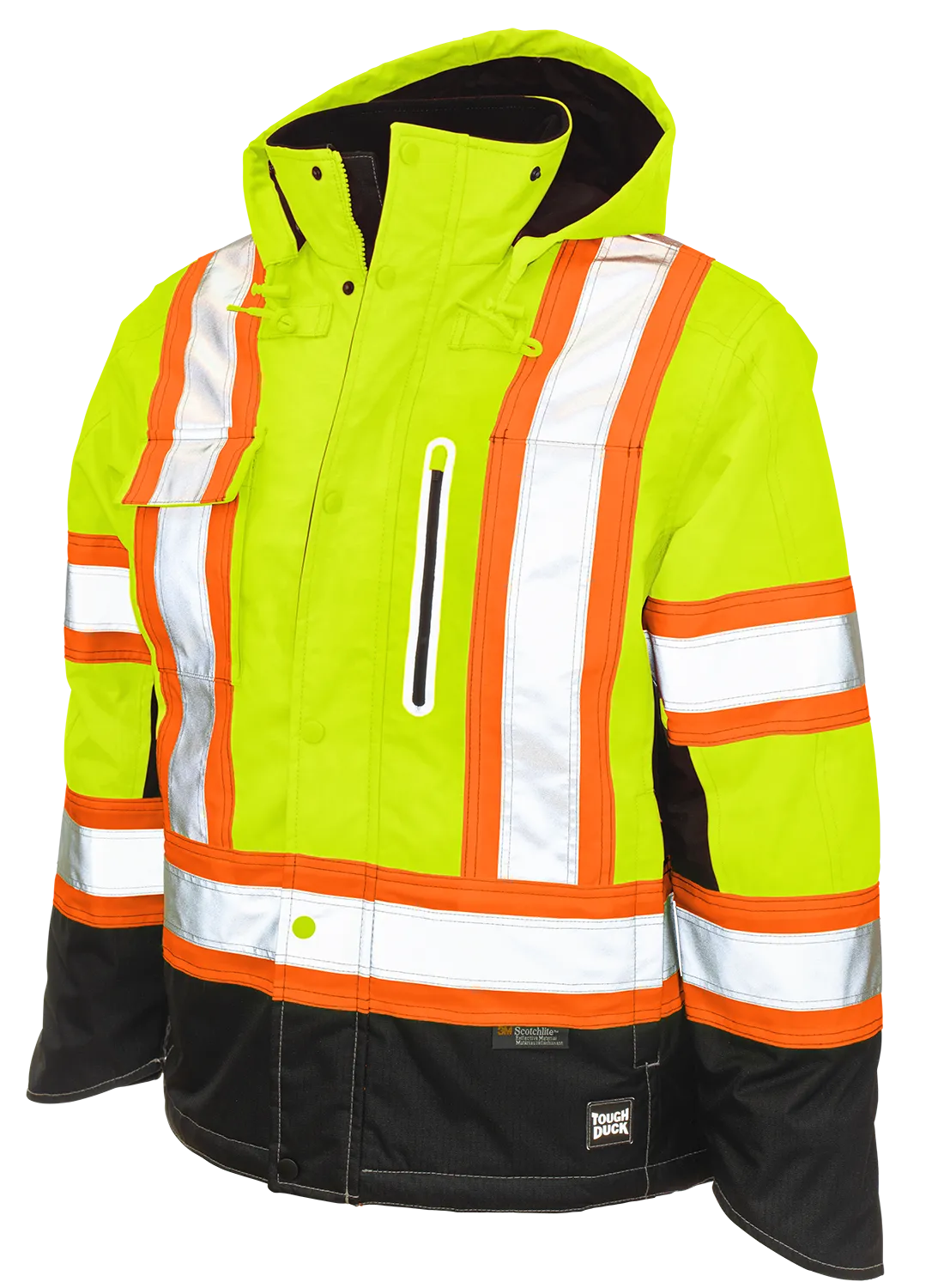 Ripstop Fleece Lined Safety Jacket by Tough Duck - Style S245