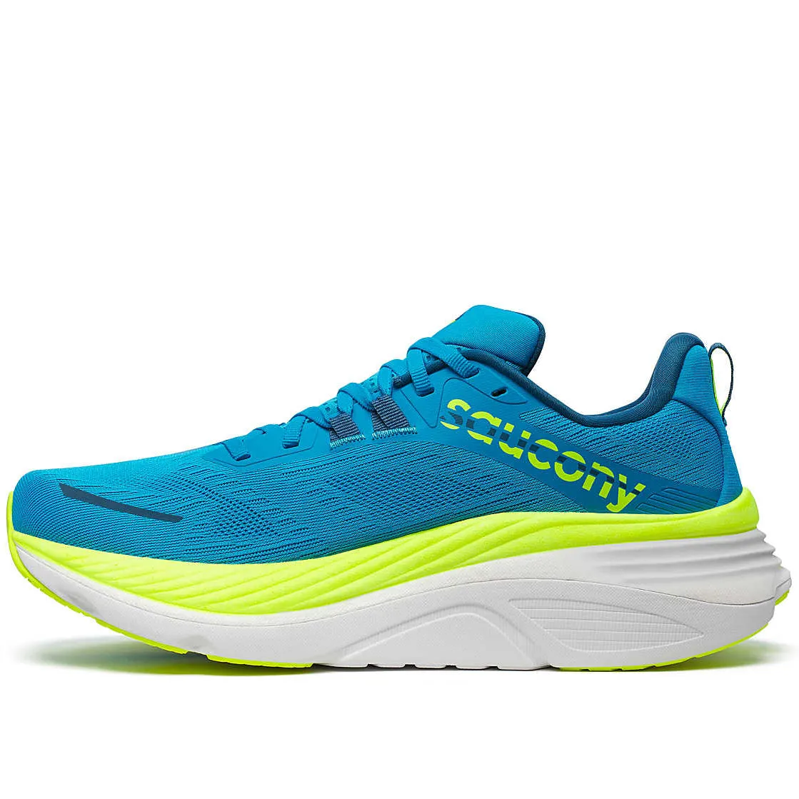 Saucony Men's Hurricane 24 Running Shoes Viziblue / Citron