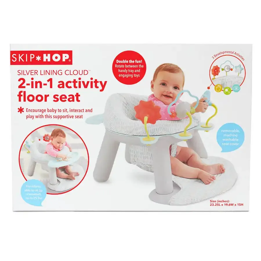 Skip Hop Silver Lining Cloud 2-in-1 Activity Floor Seat