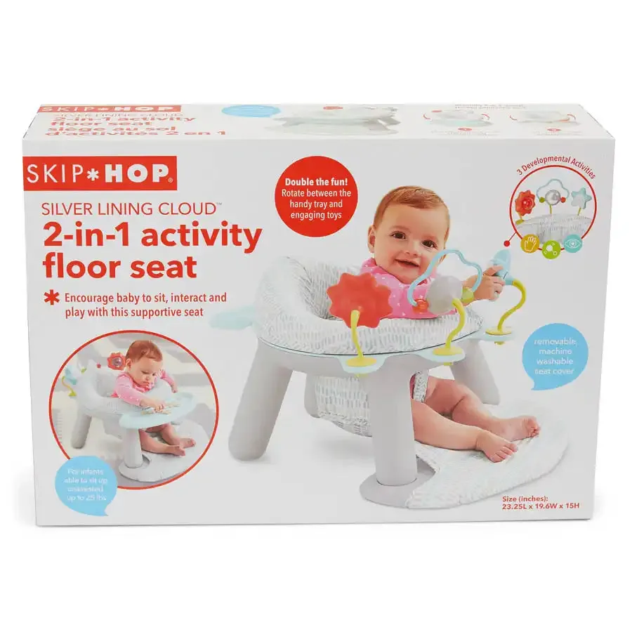 Skip Hop Silver Lining Cloud 2-in-1 Activity Floor Seat