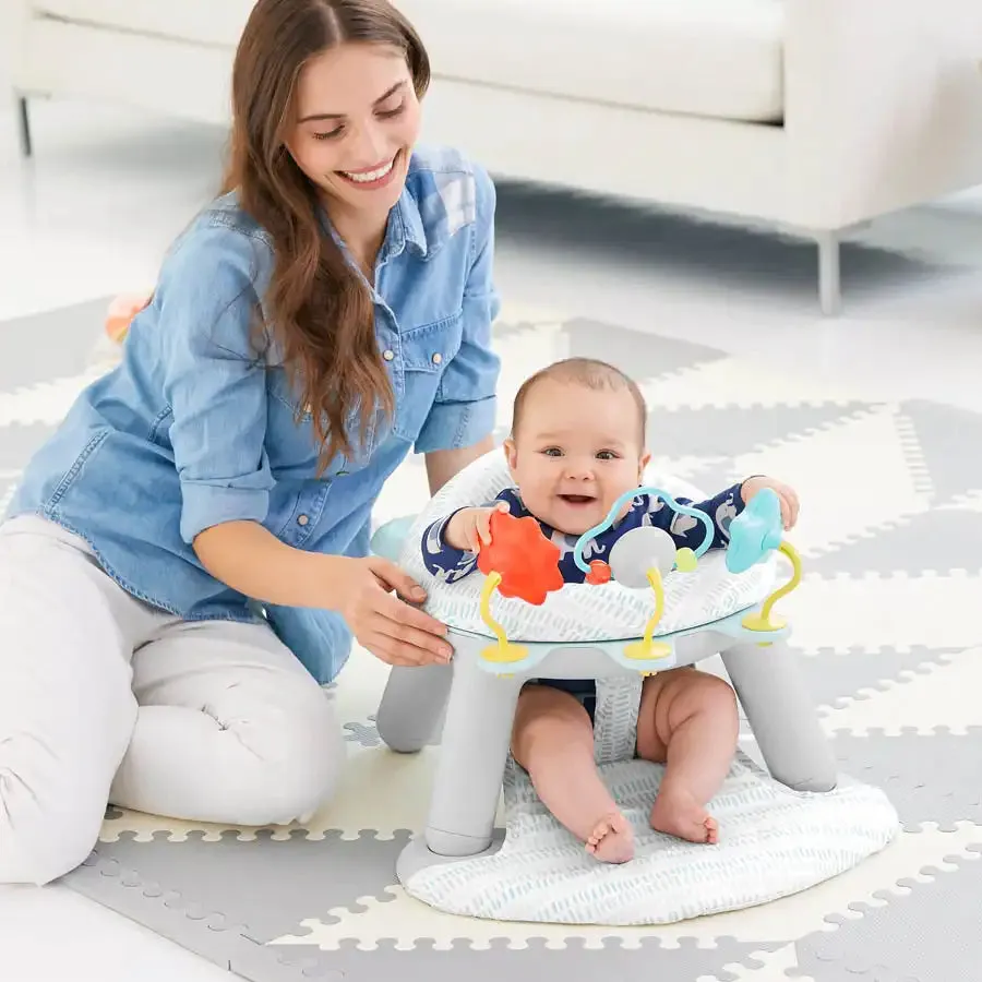 Skip Hop Silver Lining Cloud 2-in-1 Activity Floor Seat