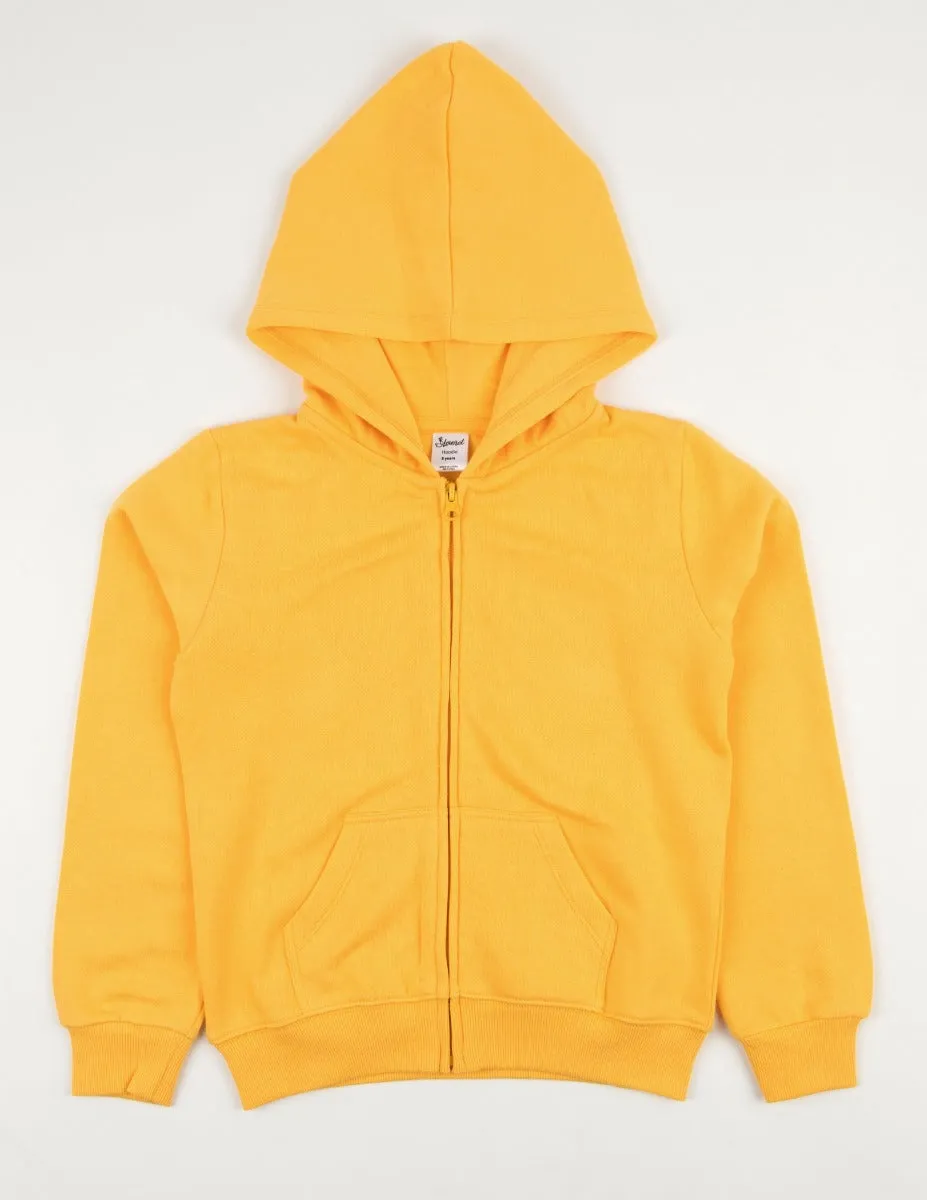 Solid Classic Color Zip Hoodies