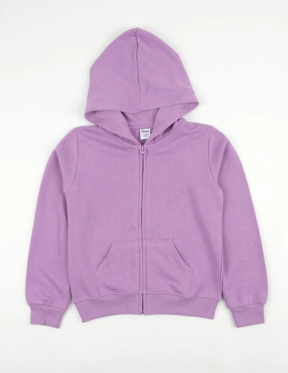 Solid Classic Color Zip Hoodies