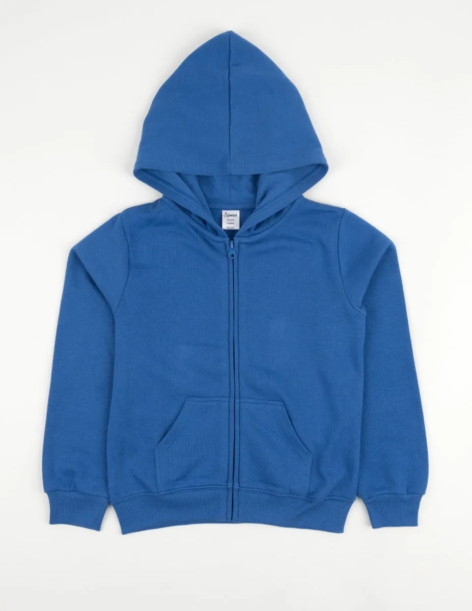 Solid Classic Color Zip Hoodies