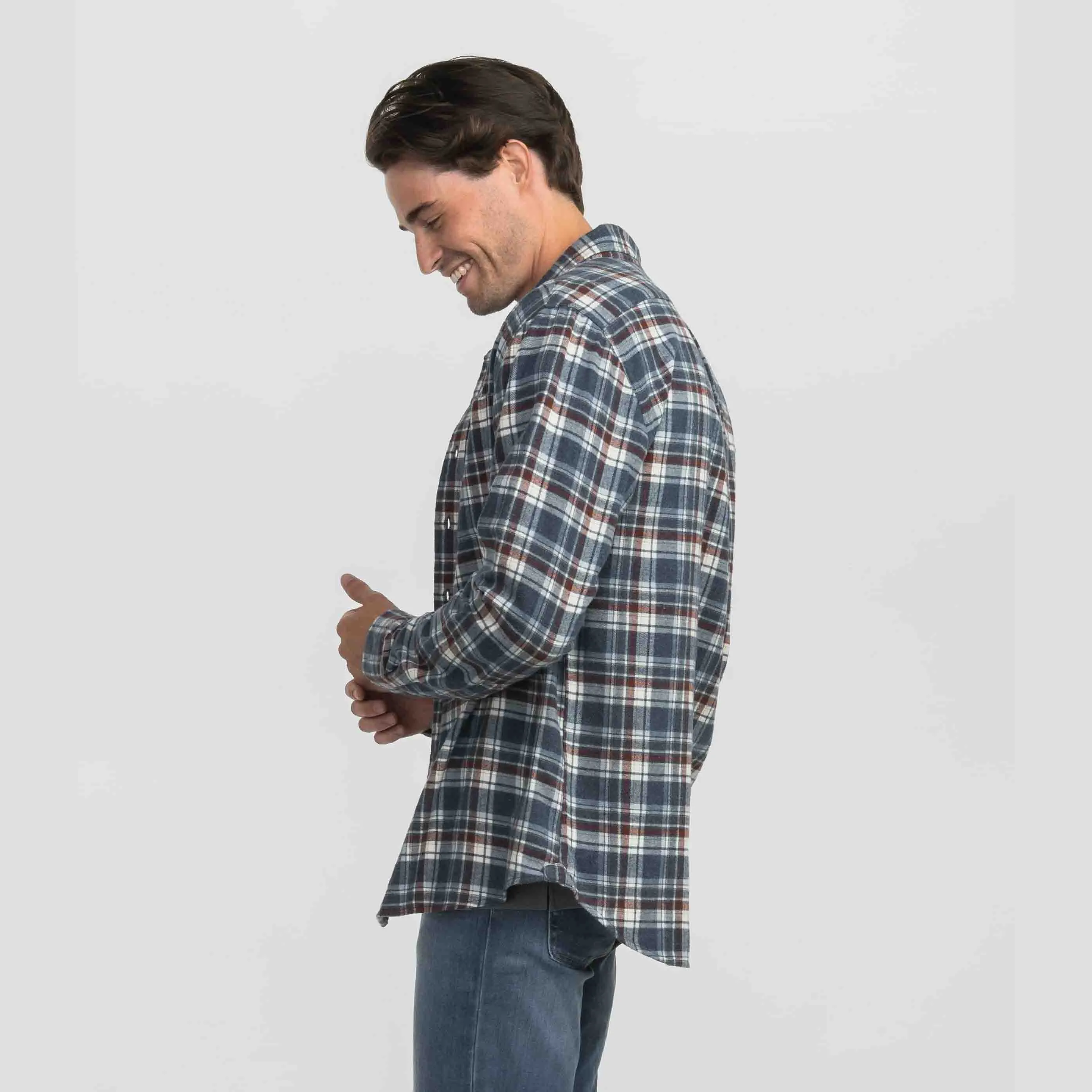 Southern Shirt Men's Boone Washed Long Sleeve Flannel