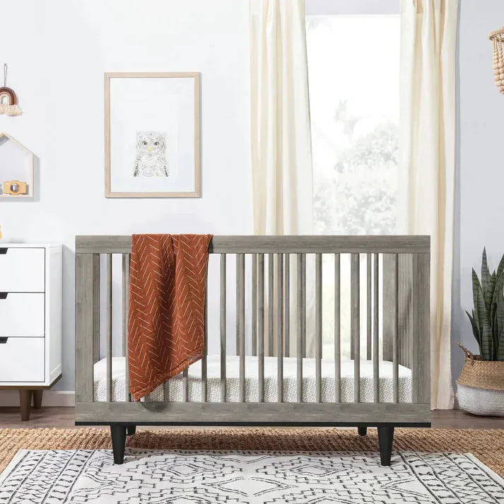 The Baby Atelier 100% Organic Modern Crib Grey