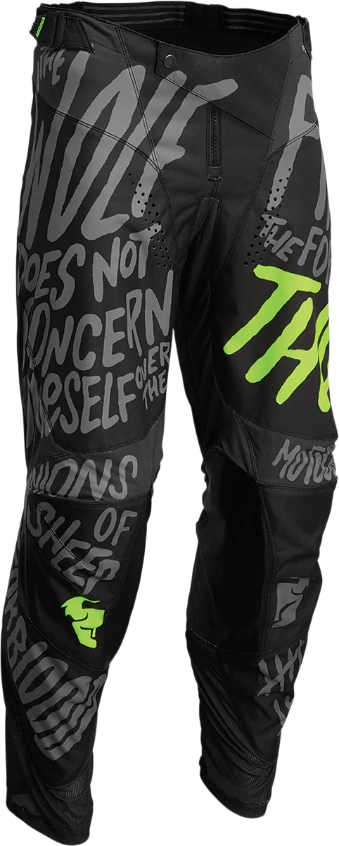 THOR Youth Pulse Counting Sheep Pants - Charcoal/Acid - 24 2903-2076