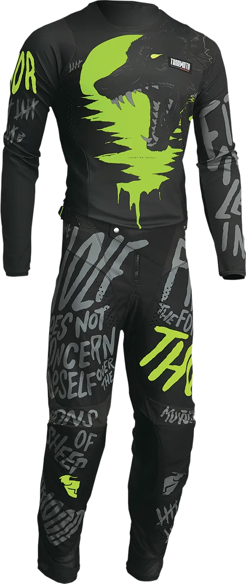 THOR Youth Pulse Counting Sheep Pants - Charcoal/Acid - 24 2903-2076