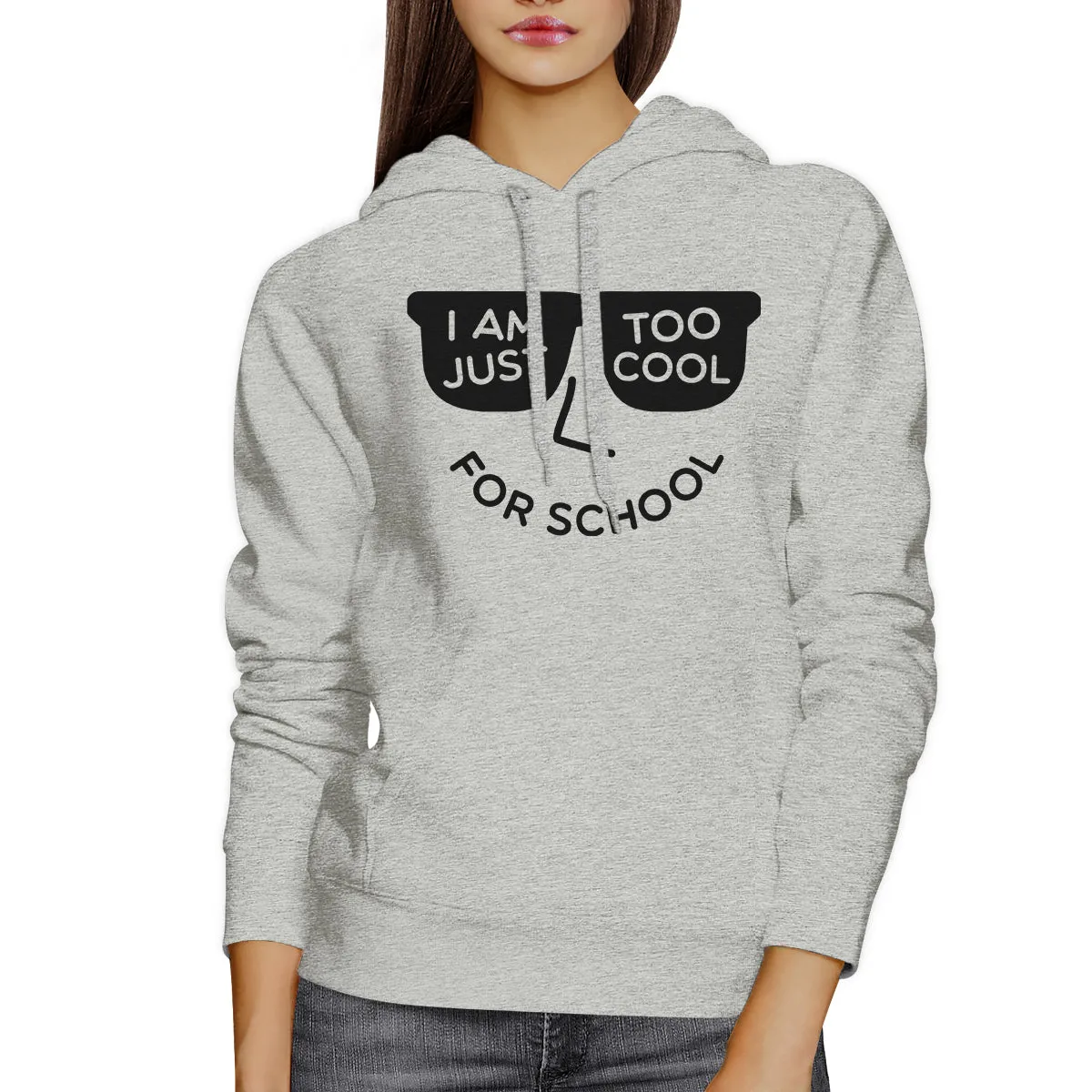 Too Cool For School Grey Hoodie