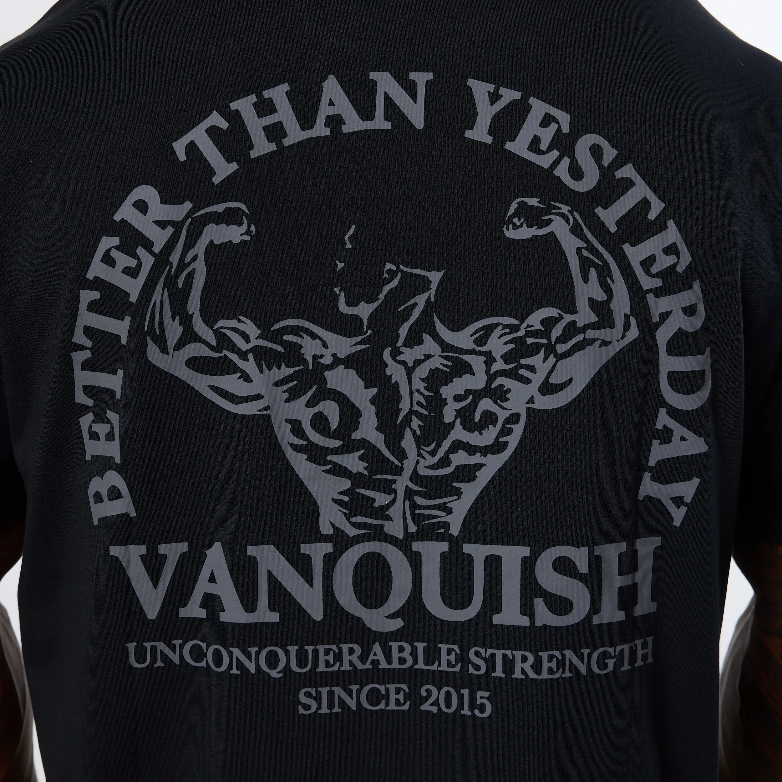 Vanquish Black Unconquerable Strength Oversized T Shirt