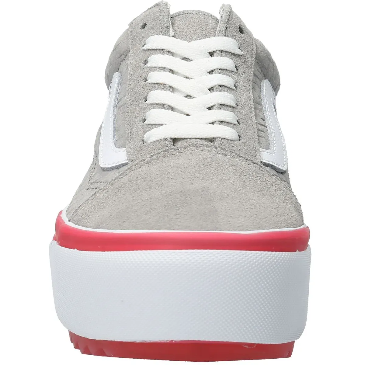 Vans Old Skool Stacked Suede Shoes - Grey / Pink