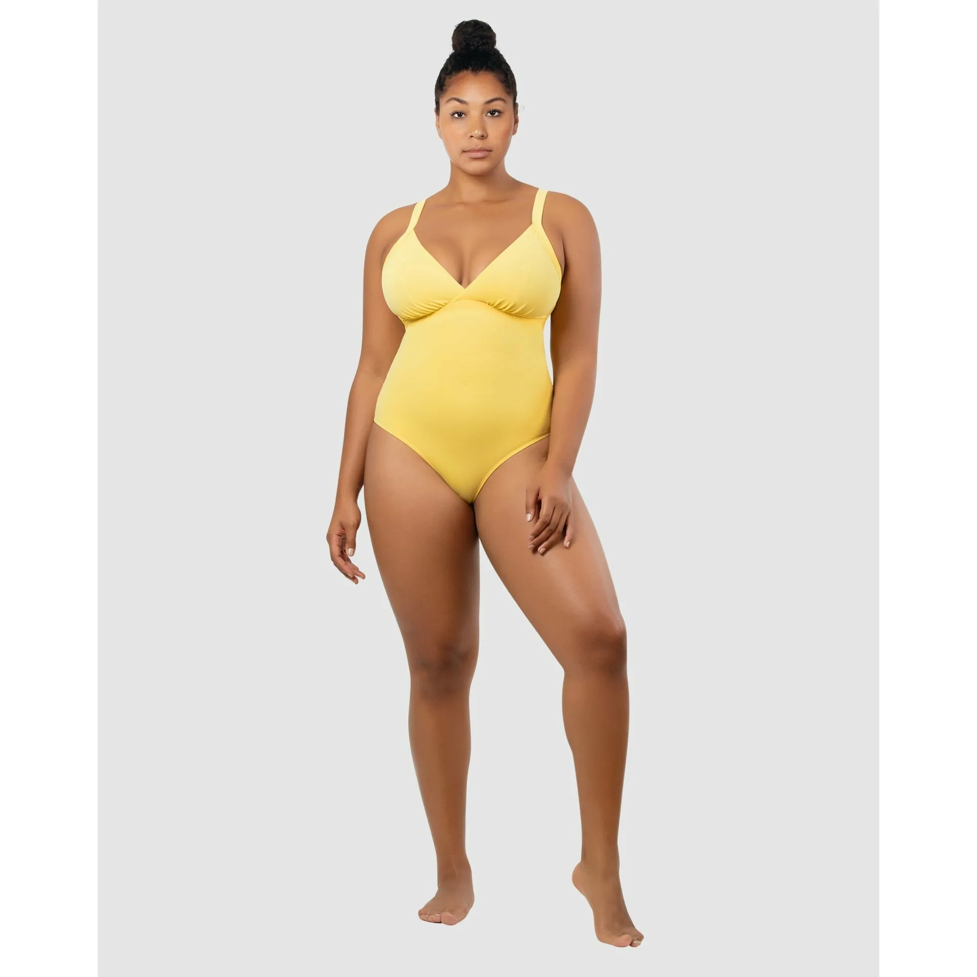 Vivien Full Bust V Neck Plunge Swimsuit