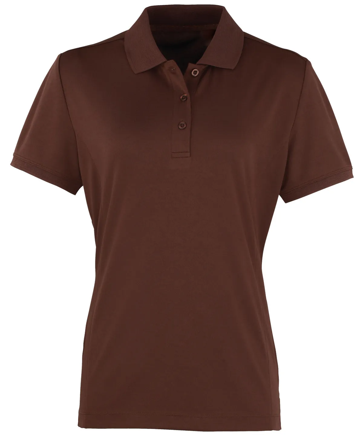 Womens Coolchecker® piqu polo | Brown