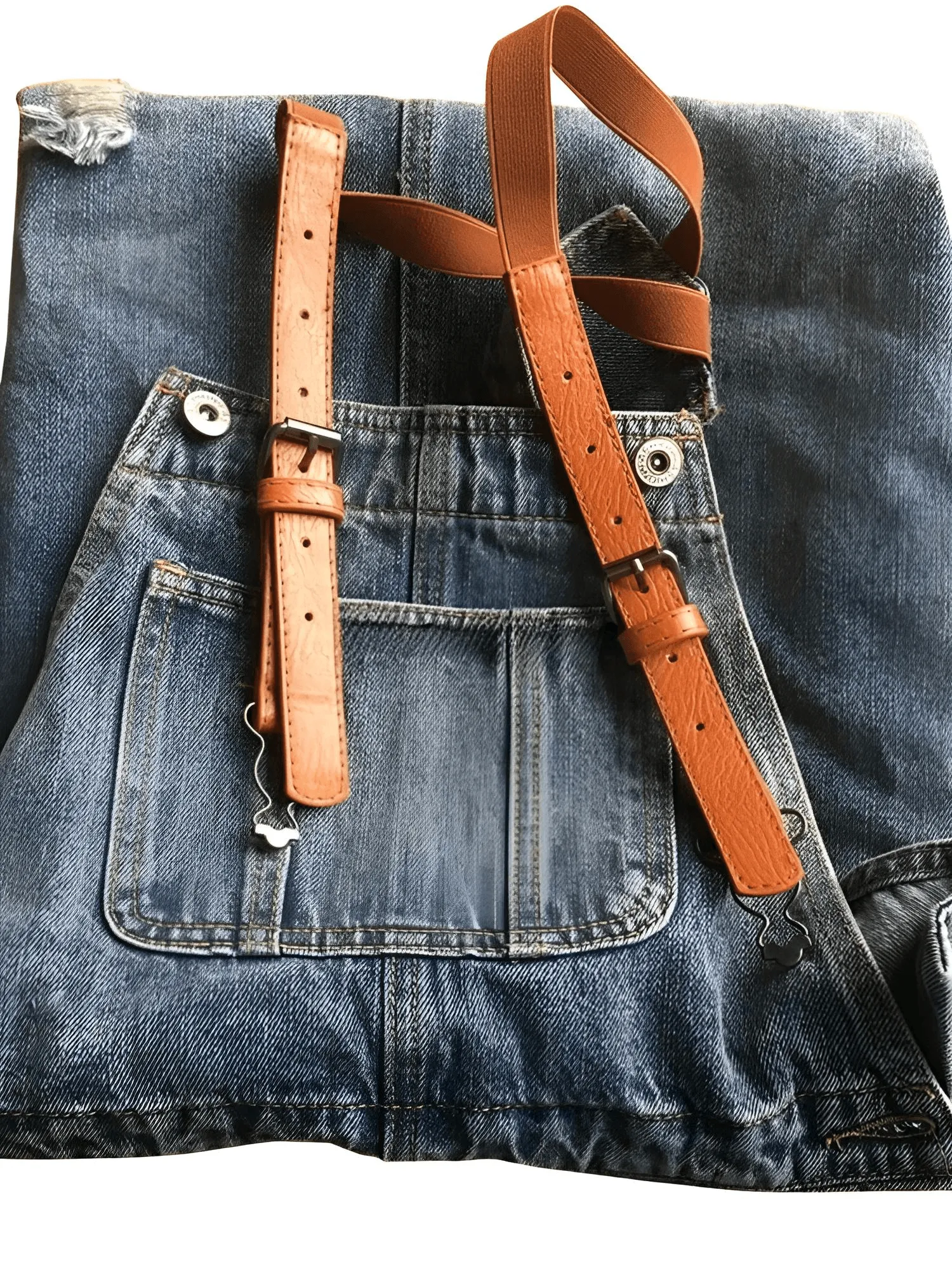 Women's Loose Denim Dress Ladies Bleached Holes Denim Dress Female Ripped Vintage Denim Dresses