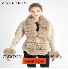 ZADORIN S-5XL Mink Coats Autumn Winter Fluffy Black Faux Fur Coat Women Elegant Thick Warm Faux Fur Jackets For Women 2024 Tops